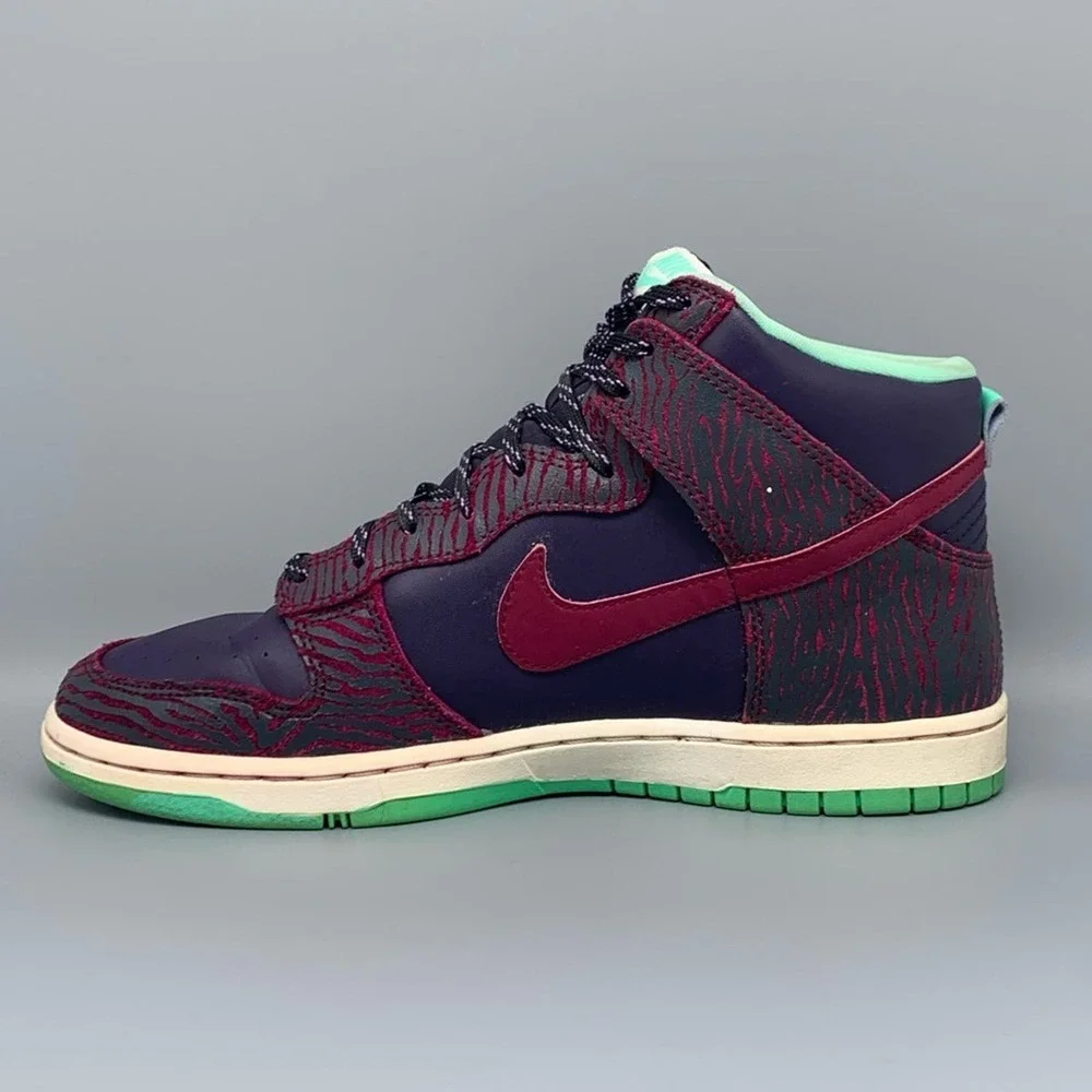 Nike Dunk High Skinny Print Skate Shoes 543242-500 Women's Sz 8.5 - Picture 6 of 10